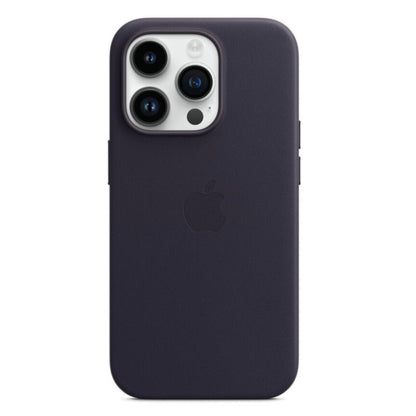 iphone 14 pro leather case#midnight-blue