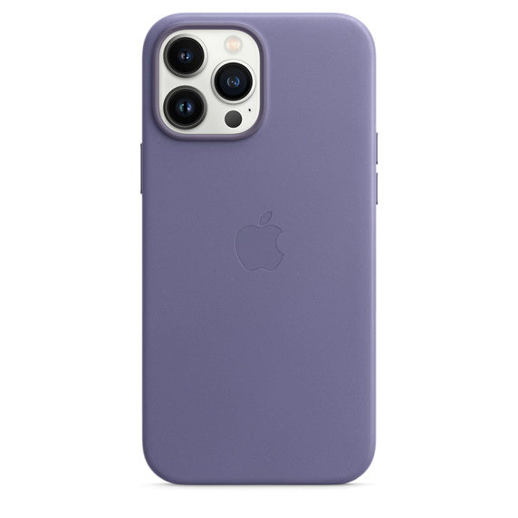 iphone 13 pro max leather case with magsafe#color_wisteria