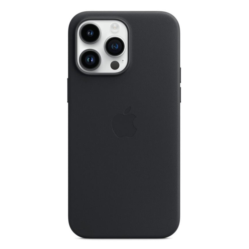 iphone 14 pro leather case with magsafe#color_midnight